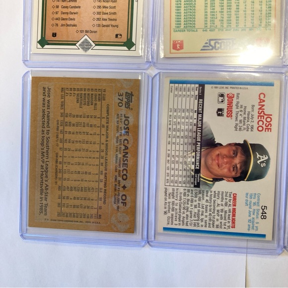 ✨Vintage Baseball Card Lot – Nolan Ryan, Roger Clemens, Jose Canseco (9 Cards)✨ - Picture 16 of 16